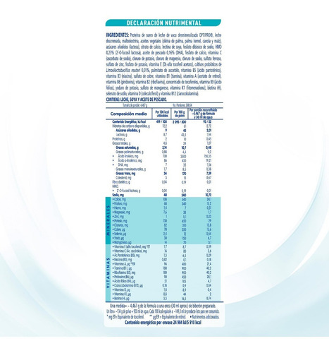 Fórmula En Polvo Nestlé Nan 2 Opti Pro 2 De 1.2kg Lata 6-12m