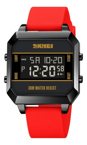 Reloj Skmei 1848 Diseño Japones Rojo Alarma Sumergible 