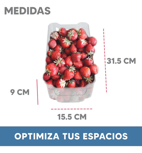 Set 2 Organizador Alimentos Para Refrigeración 31.5x15.5x9cm