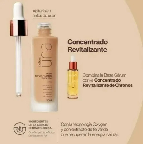 Base de maquillaje líquida Natura Una tono 19n