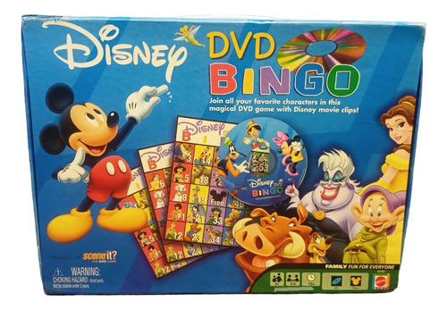 Juego De Mesa Bingo Dvd Disney