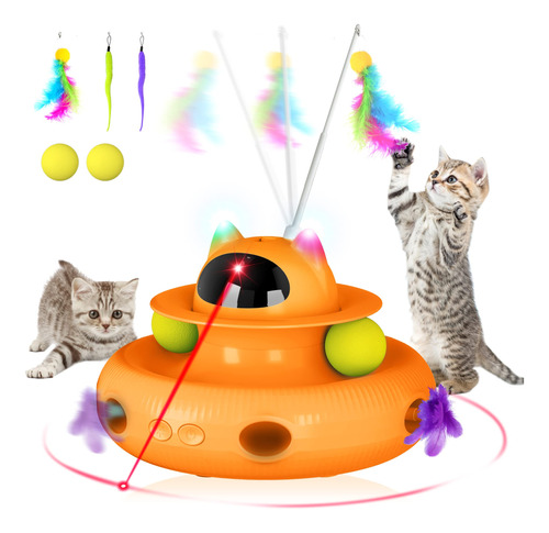 Upsky Cat Toys 4 En 1 Juguete Electrónico Interactivo Para 