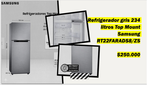 Refrigerador A Gas Inverter No Frost Samsung Top Mount