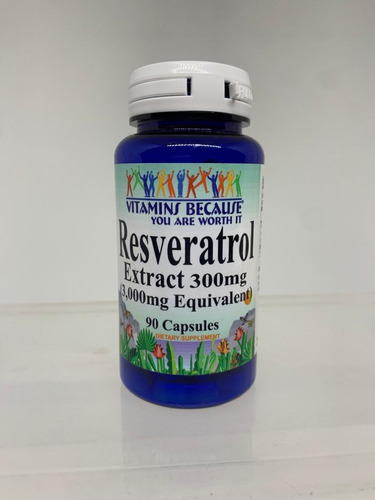 Resveratrol Extract 300mg - 90 Cap Vitamins Because