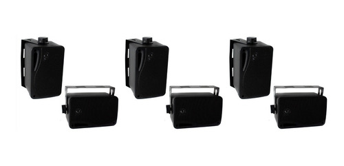 Set De 3 Pares De Sistema De Altavoces Pyle De 3.5'' 200w