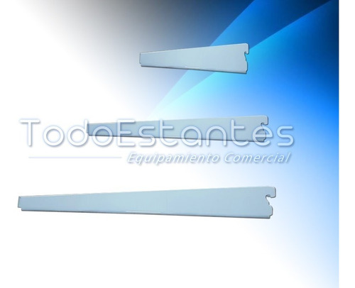 Mensula 57cm Para Riel Doble Reforzada Blanca Todoestantes
