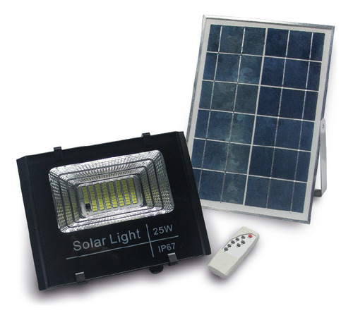 Reflector Led Solar Nexum 25w Exteriores Larga Autonomía