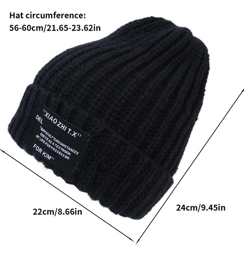 Gorros De Punto De Invierno, Gorro Simple Y Cálido Para Pare