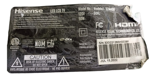 32a4gr Hisense Mainboard (Usado)