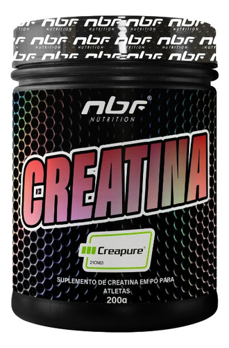 Suplemento Creatina Creapure Em Pó 200g Nbf Sem Sabor