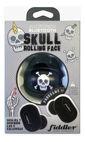 Audifono Bluetoot Fidget Skull Rolling Face Fiddler Fd-g05dc