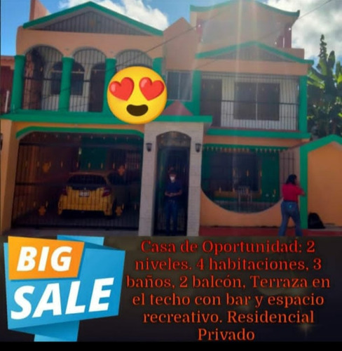 Vendo Casa De Dos Pisos En Santo Domingo Norte 4 Habs. 2 Bañ