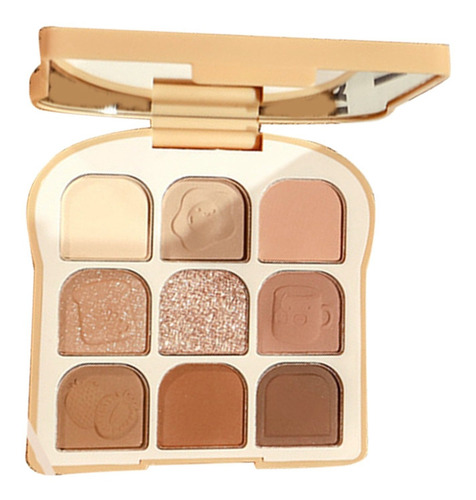 Paleta De Maquillaje Blush, Sombra De Ojos, Suave, 9 Colores