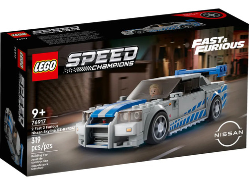 LEGO® Speed Champions 76917 Nissan Skyline GT-R (R34) de Más Rápido, Más Furioso (319 piezas)