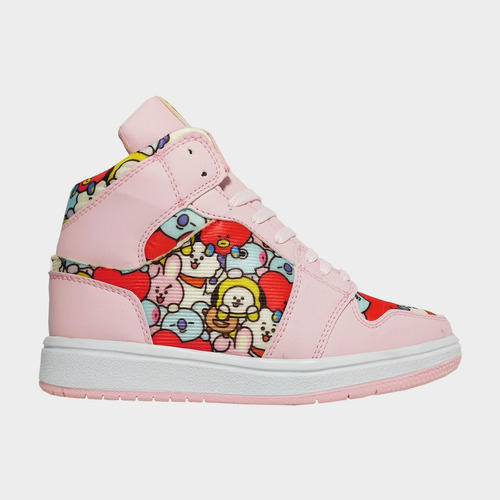 Tenis Bota Bt21 Rosa Army Bts Tj Tata Cooky Koya Van Mang