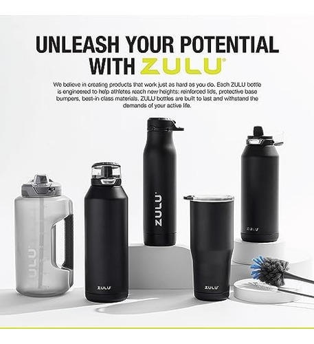 Zulu Ace Botella De Agua De Acero Inoxidable Con Aislamiento