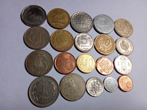 20 Moedas Antigas Estrangeiras (Usado)