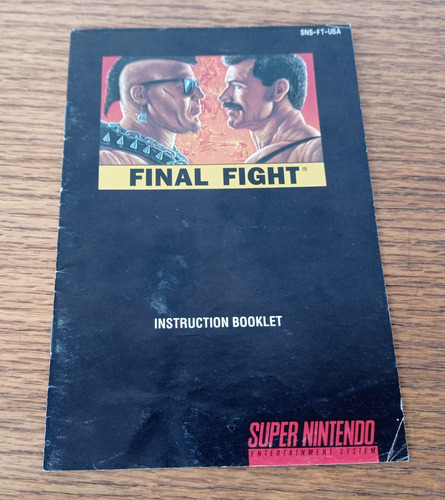 Manual De Final Fight Snes Capcom Nintendo (Usado)