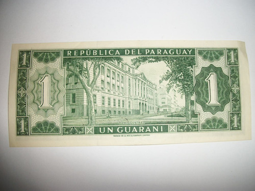 Billete Antiguo De Paraguay