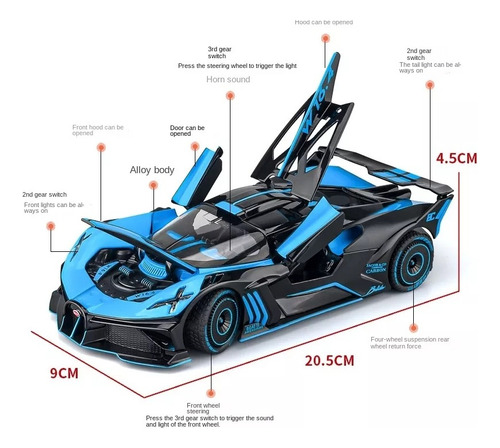 1:24 Modelo De Simulación De Bugatti Flaming Meteor