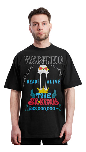 One Piece - Brook - Anime - Manga - Wanted - Polera