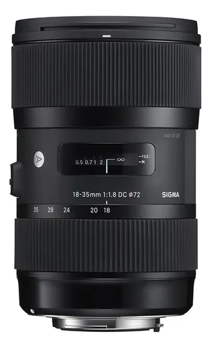 Lente Sigma 18-35 Mm F1.8 Art Dc Hsm Para Canon Con Filtro De 72 Mm