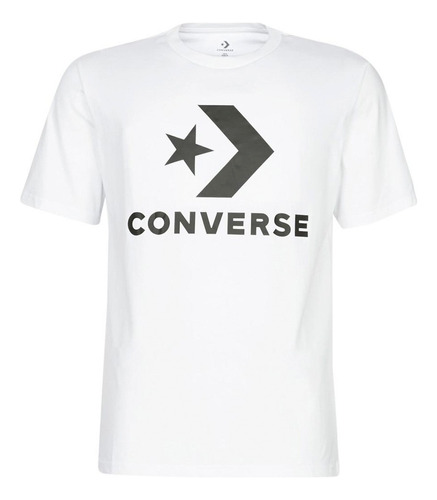 Camiseta Converse Fit Front Large Logo Unisex-blanco