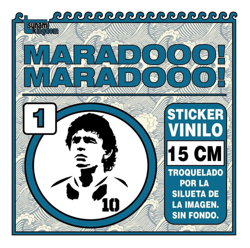 Diego Maradona Sticker Calcomanía Vinilo