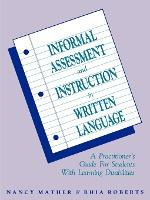 Libro Informal Assessment And Instruction In Written Lang...