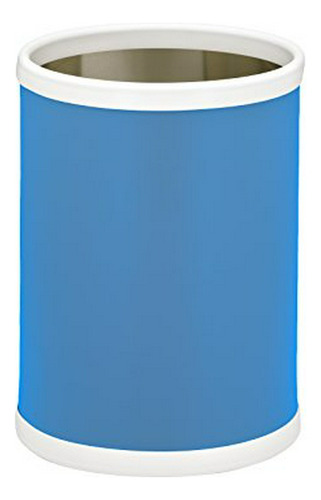 Papelera Redonda Kraftware Fun Colors, 11 , Azul Proceso