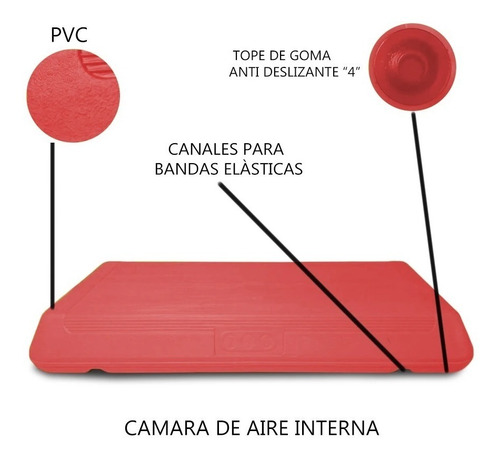 Imagen 5 de 8 de Step 75 Cm Plataforma Escalon Gym Fitness Gimnasia Apilable