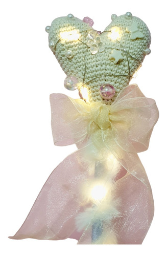 Set Varita Magica Con Luz 45 Cm Y Corona De Algodon, Cosplay