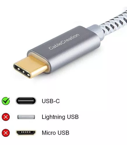 Adaptador de USB C a USB 3.0 A hembra, 1/2 pie de largo, color gris, Gris  espacial