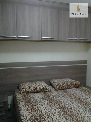 Apartamento Mobiliado Com 2 Dormitórios À Venda, 46 M² Por R$ 250.000 - Ponte Grande - Guarulhos/sp - Ap13183