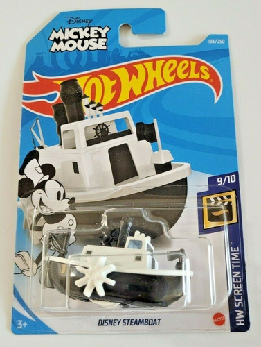 Hot Wheels Disney Steamboat Mickey Mouse Hw Screen Time 