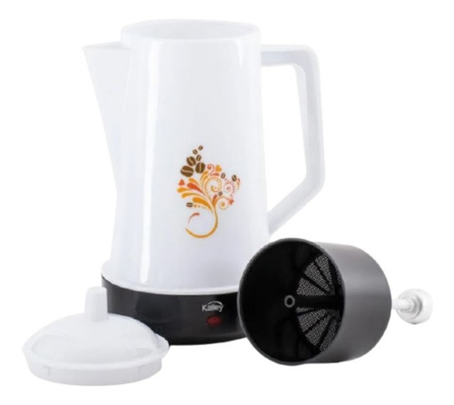 Imagen 2 de 2 de Cafetera Kalley K-CMP1502 semi automática blanca de filtro 110V - 120V