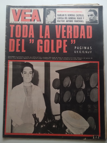 Revista Vea N° 1587 30 De Octubre De 1969 El General Viaux J