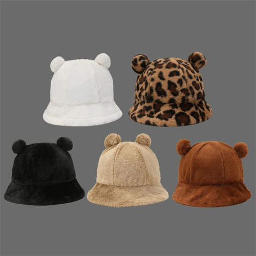 Gorro De Mujer Con Forma De Oso De Peluche Con Forma De Cubo