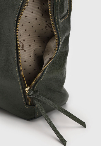 Bolsa Couro Legítimo Ombro E Transversal - Sn Couros Vermont Cor Verde