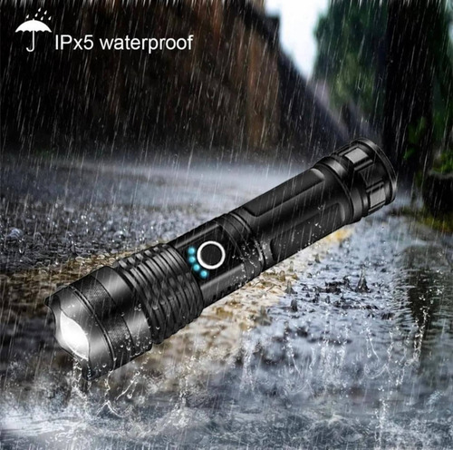 Linterna Tactica Led P50 Recargable Usb Zoom