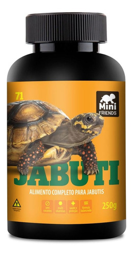 Mini Friends - Alimento Premium Jabuti - 250 G