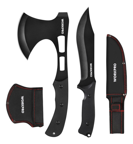 Hacha Táctica Plegable Workpro Juego Combinado De Cuchillo D