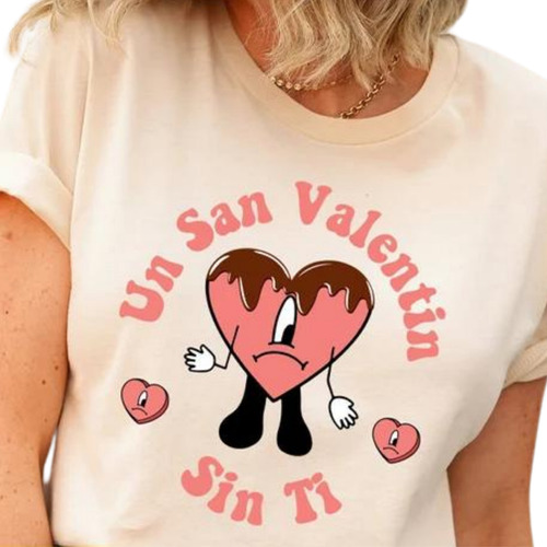 Playera Valentine Corazón, Camiseta Chocolate Amoroso