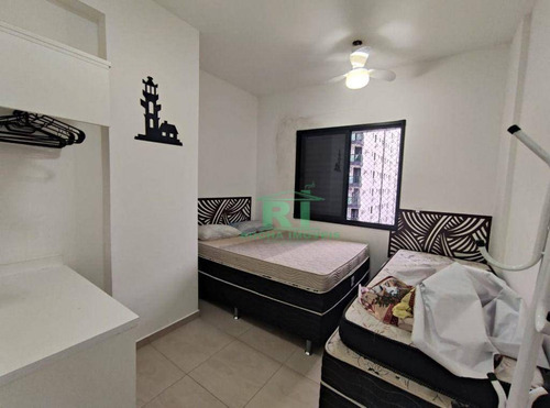 Imagem 14 de 20 de Flat Na Praia, Reformado, Beira Mar, Vista Para O Mar, Área De Lazer, 2 Dormitórios Sendo 1 Suíte, 2 Vagas De Garagem, Pitangueiras, Guarujá/sp - Fl0060