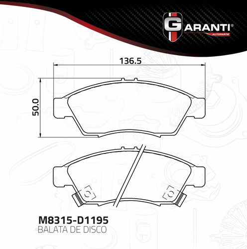 Balata Delantera Disco Suzuki Aerio 2006 - 2007