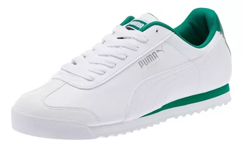 Tenis Puma Roma Basic Blanco/verde 353572