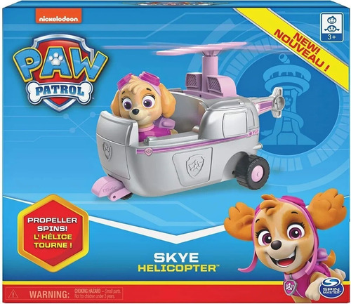 Helicoptero Skye Con Figura Paw Patrol 