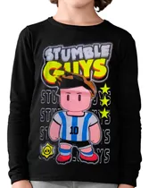 Comprar Remera M\u002Flarga Stumble Guys - Brilla Oscuridad - Niño Nene