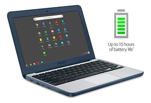 Asus Chromebook 11.6 Hd Celeron N3060 4gb Ram 16gb Emmc Color Plateado
