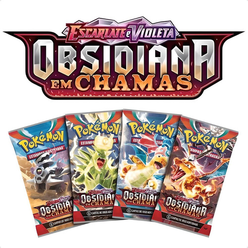 Caixa 36 Pacotes Cartelas Pokémon Obsidiana Em Chamas Ev03